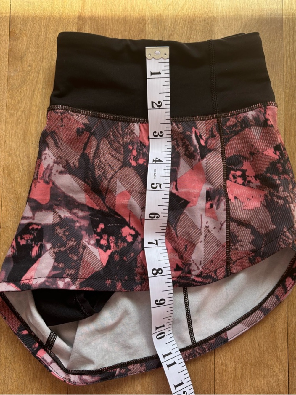 Lululemon athletica Pink & Black Patterned Athletic Shorts - Picture 4 of 9